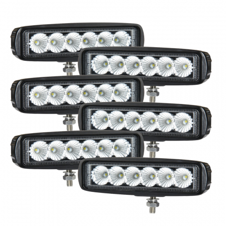 6-pak NIZLED B18RF, 15.8 cm tylne-/robocze światło, 18W, pakiet świateł roboczych w grupie Car audio / Oświetlenie LED / Lampy LED / Oświetlenie robocze u BRL (SETB18RFX6)