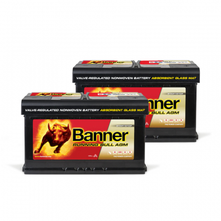 Pakiet akumulatorów, 2 sztuki Banner 80Ah AGM w grupie Car audio / Akcesoria / Baterie u BRL (SETBANNER80X2)