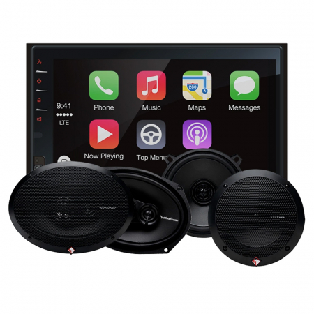 Macrom M-DL7000D i głośniki Rockford Fosgate Prime, pakiet car audio w grupie Pakiety / Zestaw do samochodu / Pakiety radiowe u BRL (SETDL7000DPRIME)