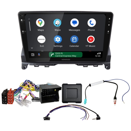 Zestaw car audio Kenwood DMX80AXS do Mercedes C-Class W204 2007-2011 w grupie Car audio / Co pasuje do mojego samochodu / Mercedes / Klasa C / Klasa C 2008-2014 W204 u BRL (SETDMX80MC4PKT1)