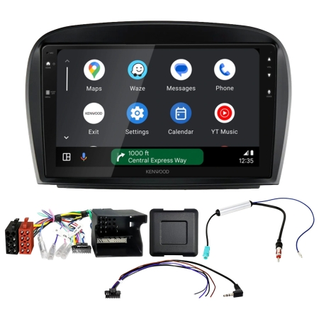 Zestaw car audio Kenwood DMX80AXS do Mercedes SL R230 2006-2012 w grupie Car audio / Co pasuje do mojego samochodu / Mercedes / Klasa SL / SL-klasa 2006-2012 u BRL (SETDMX80MC9PKT1)