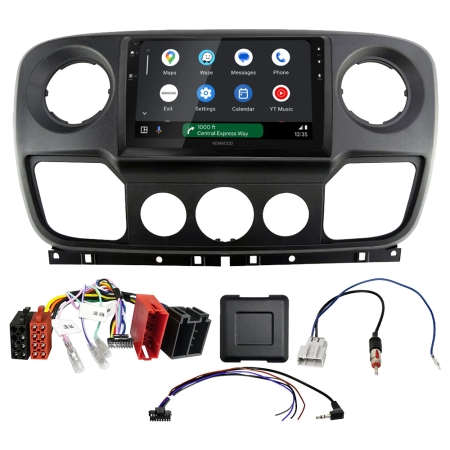 Zestaw car audio Kenwood DMX80AXS do Nissan NV400, Opel Movano och Renault Master w grupie Car audio / Co pasuje do mojego samochodu / Renault / Master / Master 2011-2024 u BRL (SETDMX80NS6PKT1)