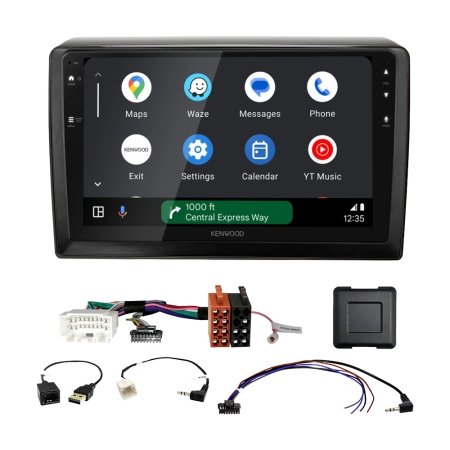Zestaw car audio Kenwood DMX80AXS do Suzuki Swift 2017-2024, pianosvart w grupie Car audio / Co pasuje do mojego samochodu / Suzuki / Swift / Swift 2017-2024 u BRL (SETDMX80SZ2PKT1)