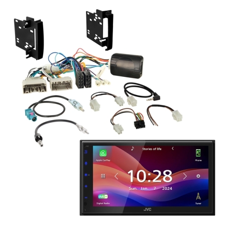 Zestaw car audio JVC KW-M695DBW do Chrysler/Dodge/Jeep w grupie Car audio / Co pasuje do mojego samochodu / Chrysler / Chrysler 200 / Chrysler 200 2011-2014 u BRL (SETDODGEPKT1)