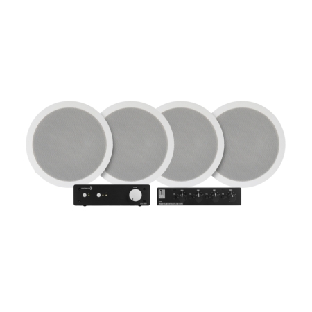 Zestaw multiroom Dayton Audio DTA-100ST z przełącznikiem i 2 parami System One IC620 w grupie Pakiety / Zestawy do domu / Zestawy multiroom u BRL (SETDTA100STPKT1)
