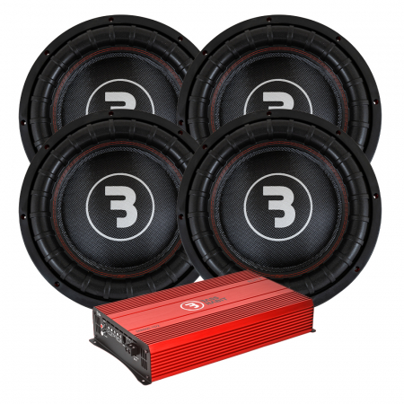 4-pack Bass Habit E2380D1 i SE8000.1D2, brutalny zestaw basowy w grupie Pakiety / Zestaw do samochodu / Pakiety basowe u BRL (SETE2380D1PKT2)