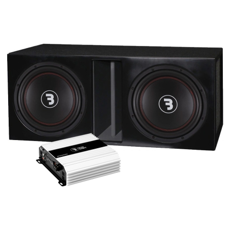 Bass Habit E300D2 w obudowie bass-reflex z SP31001FR, zestaw basowy 2x12 w grupie Pakiety / Zestaw do samochodu / Pakiety basowe u BRL (SETE300D2PKT4)