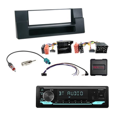 Zestaw car audio GAS MAD M130-BTN do BMW E39/X5 w grupie Car audio / Co pasuje do mojego samochodu / BMW / BMW 5 seria / BMW E39 1995-2003 / Wymiana radia E39 1995-2003 u BRL (SETE39PKT8)