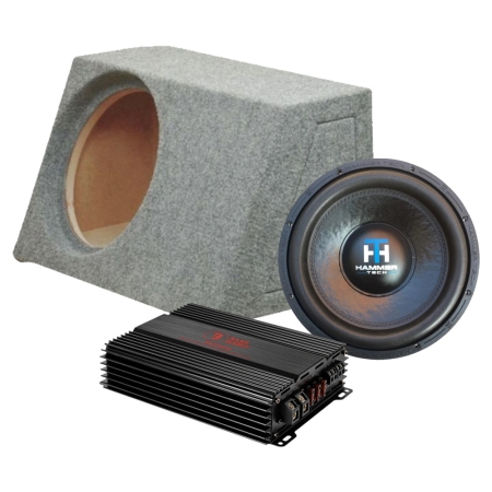 Zestaw basowy z Hammer Tech LCW12V2 do BMW E90/E92 w grupie Car audio / Co pasuje do mojego samochodu / BMW / BMW 3 seria / BMW E90/E91/E92/E93 2005-2011 / Wymiana głośników BMW E90/E91/E92/E93 2005-2011 u BRL (SETE90PKT7)