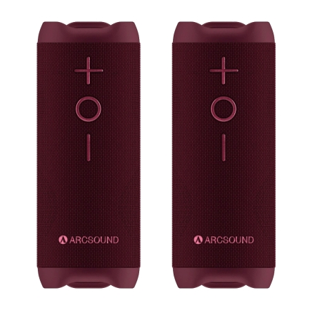 2-pack Arcsound EDGE Ruby Red w grupie Audio domowe / Głośniki / Głośniki Bluetooth u BRL (SETEDGERRX2)