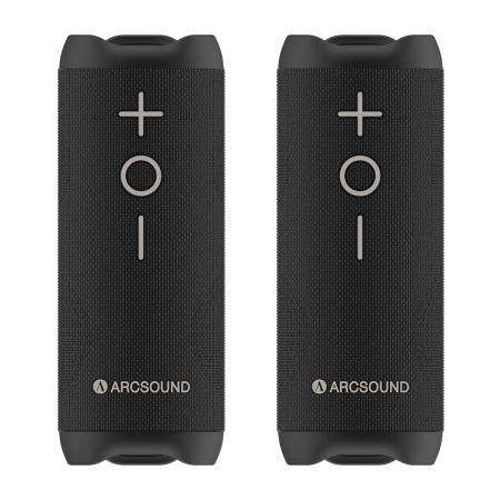 2-pack głośników Bluetooth Arcsound EDGE, czarny w grupie Audio domowe / Głośniki / Głośniki Bluetooth u BRL (SETEDGEX2)