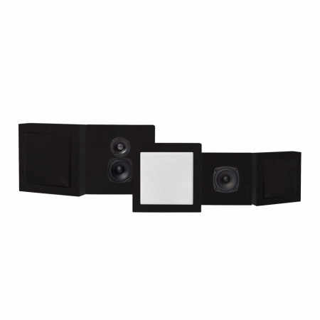DLS Flatbox Mini On-Wall zestaw głośników 5.0, czarny w grupie Pakiety / Zestawy do domu / Domowe zestawy głośnikowe u BRL (SETFBMINIPKT8)