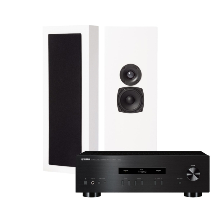 DLS Flatbox Slim Large zestaw stereo z Yamaha A-S201 II w grupie Pakiety / Zestawy do domu / Zestawy stereo u BRL (SETFBSLIMLARGEPKT2)