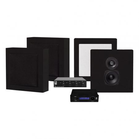 System One A50BT, SC4B & 2 pary matowoczarnych DLS Flatbox Mini w grupie Pakiety / Zestawy do domu / Zestawy multiroom u BRL (SETFLATBOXMINIPKT2)