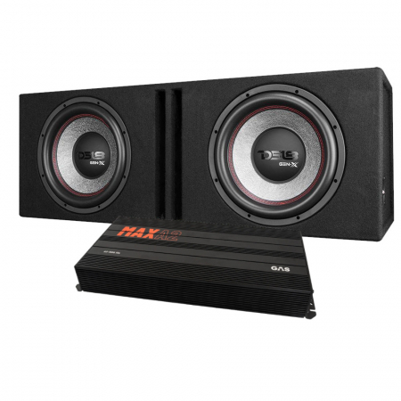 DS18 GEN-X212LD i GAS MAX A2-1500.1DL, zestaw basowy w grupie Pakiety / Zestaw do samochodu / Pakiety basowe u BRL (SETGENX212LDPKT1)