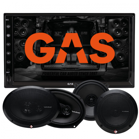 GAS GMV651BT i głośniki Rockford Fosgate Prime w grupie Pakiety / Zestaw do samochodu / Pakiety radiowe u BRL (SETGMV651BTRFPRIME)