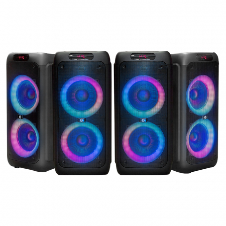 4-pak Arcsound HAZE (gen.2), głośnik imprezowy z bezprzewodowym mikrofonem i Bluetooth w grupie Audio domowe / Głośniki / Głośniki imprezowe u BRL (SETHAZEX4)