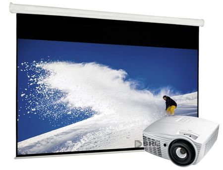Pakiet projektora Optoma HD50 104'' z ekranem elektrycznym w grupie  u BRL (SETHD50PKT1)