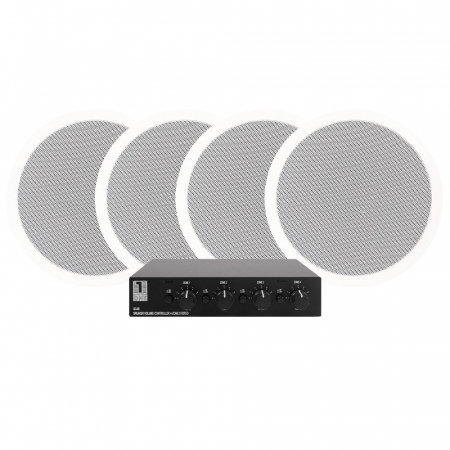 2 pary DLS IC611, 6,5” głośniki do zabudowy i System One SC4B w grupie Pakiety / Zestawy do domu / Zestawy multiroom u BRL (SETIC611PKT1)