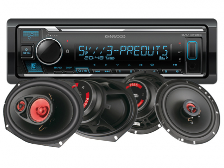 Kenwood KMM-BT358 & głośniki Bass Habit PLAY, pakiet car audio w grupie Pakiety / Zestaw do samochodu / Pakiety radiowe u BRL (SETKMMBT356BHPLAY)