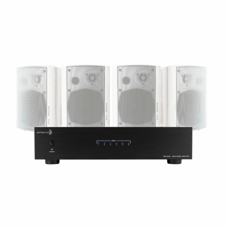 Dayton Audio MA1240 i 2 pary białych głośników zewnętrznych DLS MB5i w grupie Pakiety / Zestawy do domu / Zestawy multiroom u BRL (SETMA1240APKT20)