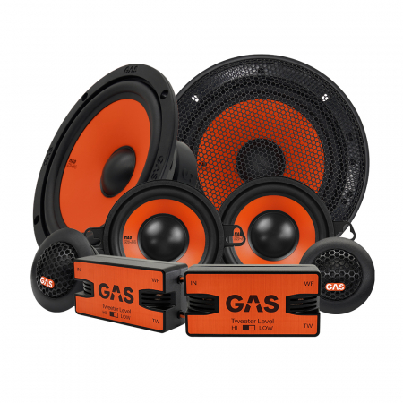 GAS MAD K2-64 i MAD M2-34, 3-drożny zestaw 6.5 cala w grupie Car audio / Głośniki samochodowe / Zestawy komponentowe u BRL (SETMADK264PKT1)