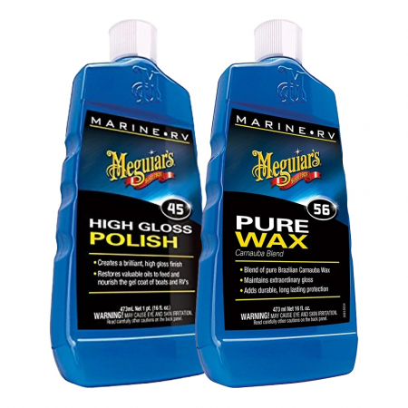 Pakiet do pielęgnacji łodzi Meguiar's, politura + wosk w grupie Car audio / Pielęgnacja samochodu / Pielęgnacja morska u BRL (SETMARINWAX)