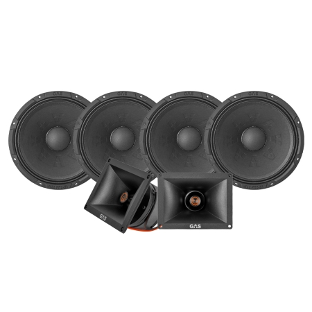 4-pack GAS MAX PM2-84 z MAD PT3-444, zestaw SPL w grupie Pakiety / Zestaw do samochodu / Pakiety głośnikowe SPL u BRL (SETMAXPM284PKT4)