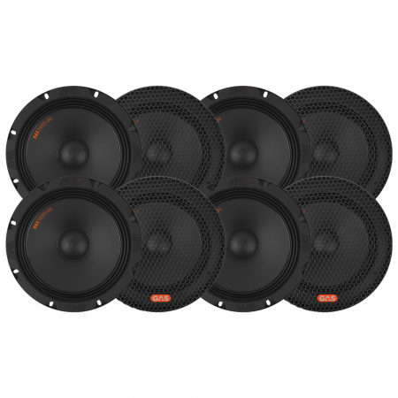 8-pak GAS MAX PMW1-84, 8-calowy głośnik basowy/średniobasowy w grupie Pakiety / Zestaw do samochodu / Pakiety głośnikowe SPL u BRL (SETMAXPMW184X8)