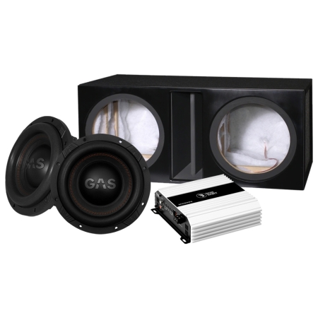 GAS MAX S1-12D1 obudowa basowa 2x12 z SP31001FR, zestaw basowy 2x12 w grupie Pakiety / Zestaw do samochodu / Pakiety basowe u BRL (SETMAXS112D1PKT12)