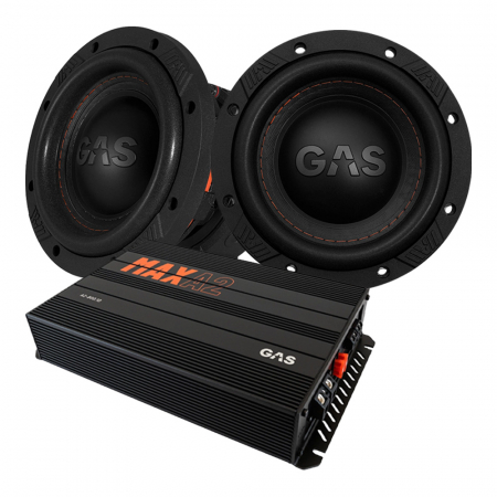 2-pak GAS MAX S1-6D1 & MAX A2-800.1D, pakiet basowy w grupie Pakiety / Zestaw do samochodu / Pakiety basowe u BRL (SETMAXS16D1PKT2)