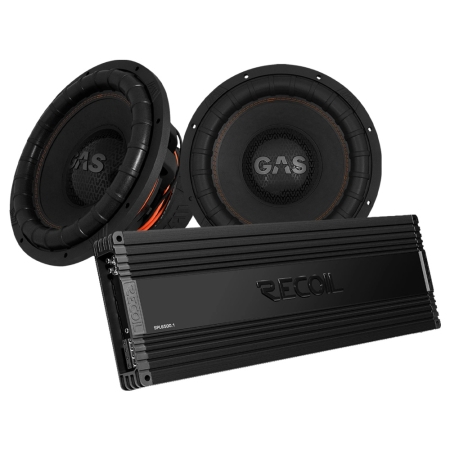 2-pakiet GAS MAX S2-15D1 z Recoil SPL6500.1, zestaw basowy 2x15