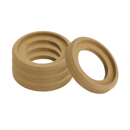 4-pack wpuszczanych pierścieni MDF do tweeterów, 72 mm w grupie Car audio / Akcesoria / Materiały do zabudowy / Pierścienie MDF u BRL (SETMDFRINGTW1X4)