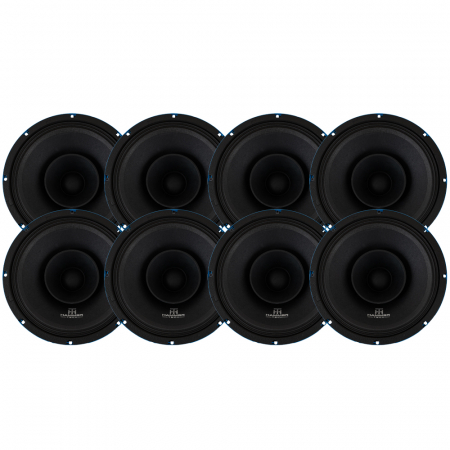 Zestaw 8 szt. Hammer Tech Omni Class OCF250, 10-calowy głośnik średniotonowy w grupie Pakiety / Zestaw do samochodu / Pakiety głośnikowe SPL u BRL (SETOCF250PKT3)