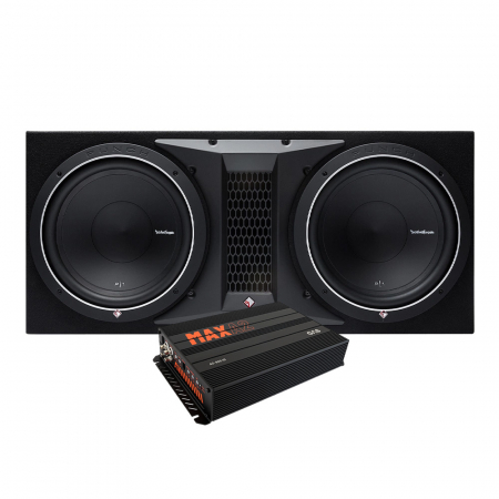 Rockford Fosgate P1-2x12 i GAS MAX A2-800.1D w grupie Pakiety / Zestaw do samochodu / Pakiety basowe u BRL (SETP12X12PKT1)