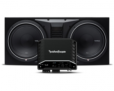 Rockford Fosgate P1-2x12 i Rockford Fosgate R2-500X1 w grupie Pakiety / Zestaw do samochodu / Pakiety basowe u BRL (SETP12X12R2500)
