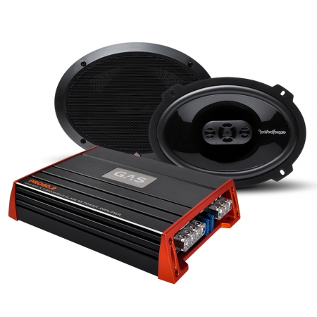 Rockford P1694 i GAS PRO 80.2 w grupie Pakiety / Zestaw do samochodu / Pakiety na półkę tylną u BRL (SETP1694PRO802)