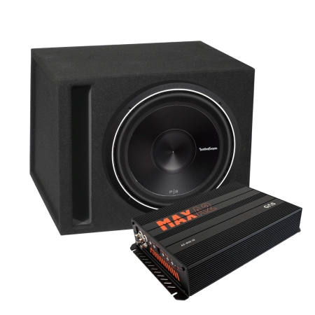 Rockford Fosgate P3D4-15 w obudowie ze wzmacniaczem, pakiet basowy w grupie Pakiety / Zestaw do samochodu / Pakiety basowe u BRL (SETP3D415PKT8)
