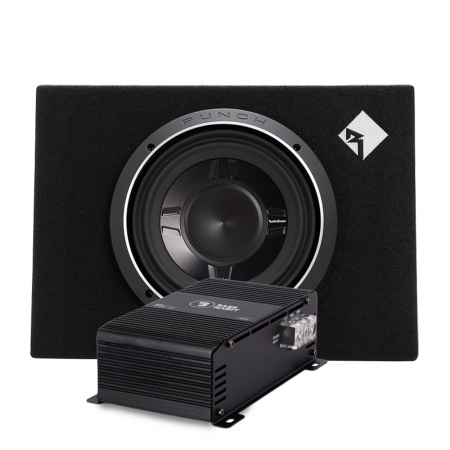 Rockford Fosgate P3S-1x10 z Bass Habit SPL ELITE 600.1DF, pakiet basowy w grupie Pakiety / Zestaw do samochodu / Pakiety basowe u BRL (SETP3S1X10PKT2)