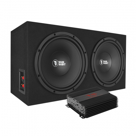 Bass Habit Play PL212 i Rebel RA1200W, korzystny cenowo pakiet basowy w grupie Pakiety / Zestaw do samochodu / Pakiety basowe u BRL (SETPL212PKT7)