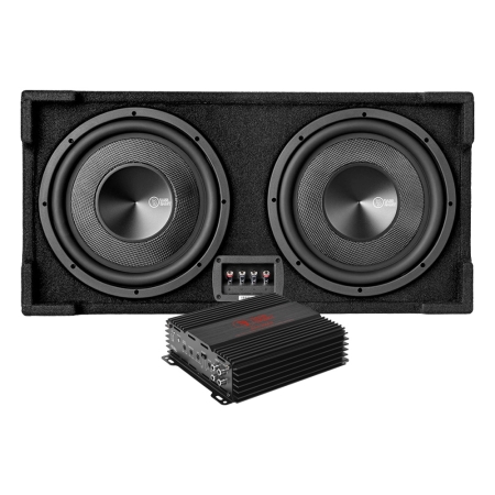 Bass Habit PL2212SR z RA1200W, pakiet basowy w grupie Pakiety / Zestaw do samochodu / Pakiety basowe u BRL (SETPL2212SRPKT1)