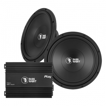 2-pack Bass Habit P300 i Play Power 600.1 (gen. 2), pakiet basowy w grupie Pakiety / Zestaw do samochodu / Pakiety basowe u BRL (SETPL300PKT1)