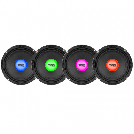 Zestaw 4 szt. DS18 PRO-X6.4RGBCAP, midbas 6,5 cala z oświetleniem RGB LED w grupie Pakiety / Zestaw do samochodu / Pakiety głośnikowe SPL u BRL (SETPROX64RGBCAPX4)