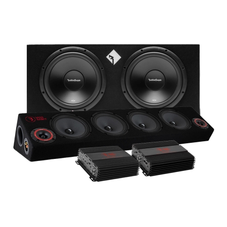 Rockford Fosgate R2-2X12 pakiet raggar z Bass Habit SPL64 w grupie Pakiety / Zestaw do samochodu / Zestaw Raggar u BRL (SETR22X12PKT10)