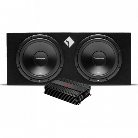 Rockford Fosgate R2-2X12 i Bass Habit RA2000W, pakiet basowy w grupie Pakiety / Zestaw do samochodu / Pakiety basowe u BRL (SETR22X12PKT7)