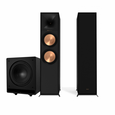Klipsch R-800F i Dynavoice Challenger CSB-V12, zestaw głośników 2.1 w grupie Pakiety / Zestawy do domu / Domowe zestawy głośnikowe u BRL (SETR800FPKT7)