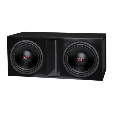 Wentylowana obudowa basowa 2x12 cali z 2x B2 RIOT 12 D4 V2 w grupie Car audio / Bas / Pasywny subwoofer u BRL (SETRIOT12D4PKT4)