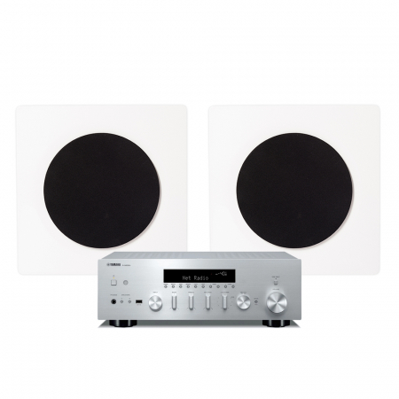 Yamaha R-N600A i DLS Flatbox D-One, zestaw stereo w grupie Pakiety / Zestawy do domu / Zestawy stereo u BRL (SETRN600APKT4)
