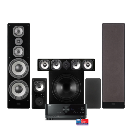 Yamaha RX-V6A i Dynavoice Challenger M-105, zestaw kina domowego 5.1, czarny w grupie Pakiety / Zestawy do domu / Kino domowe i zestawy kina domowego u BRL (SETRXV6APKT9)