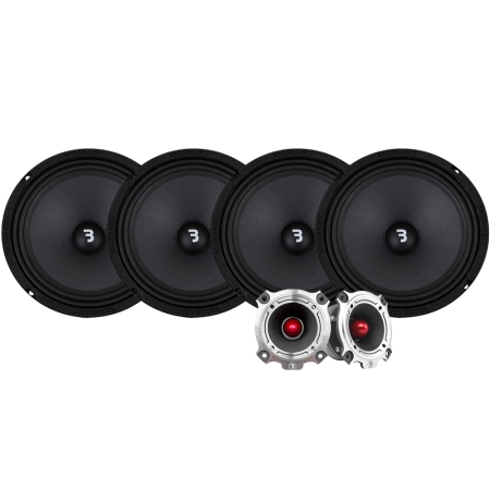 4-pak Bass Habit SP200M z SP25HT, zestaw SPL w grupie Pakiety / Zestaw do samochodu / Pakiety głośnikowe SPL u BRL (SETSP200MPKT9)